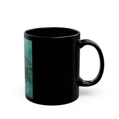 By The Poplars, Woman's Day, July 1965 - Black Coffee Mug-Go Mug Yourself