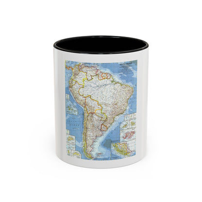 South America (1960) (Map) Accent Coffee Mug