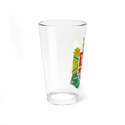 Coat of Arms of Zhytomyr Oblast (Ukraine) (Coat of Arms) Pint Glass 16oz