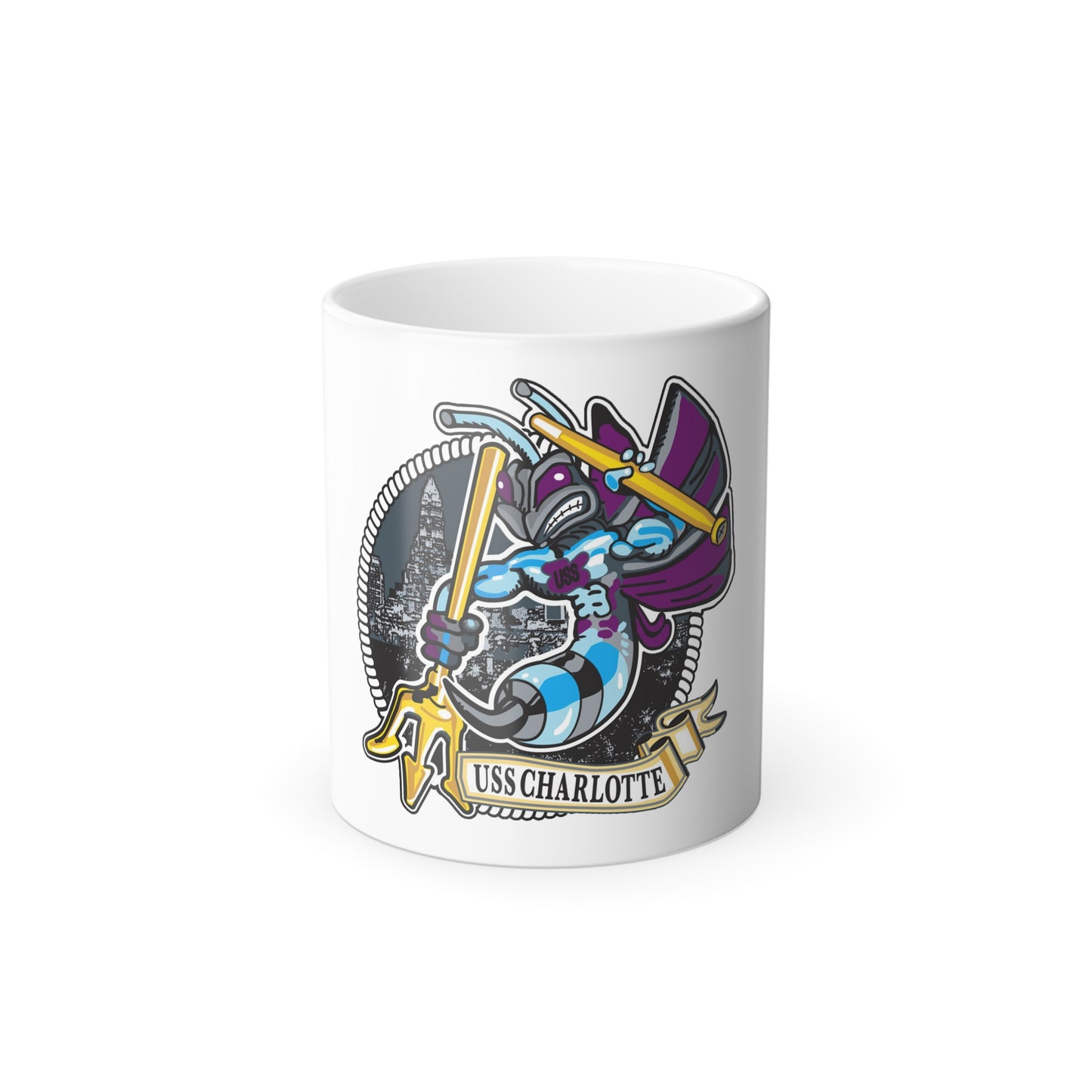USS Charlotte SSN 766 (U.S. Navy) Color Changing Mug 11oz