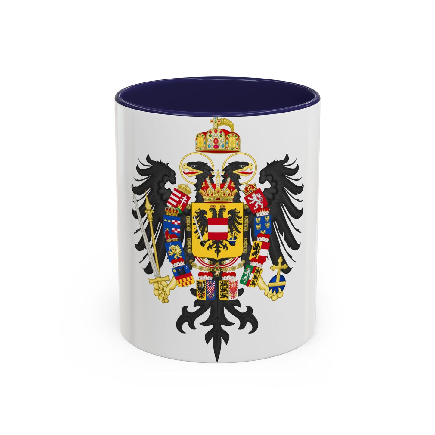 Middle Coat of Arms of Francis II, Holy Roman Emperor (1804-1806) - Accent Coffee Mug
