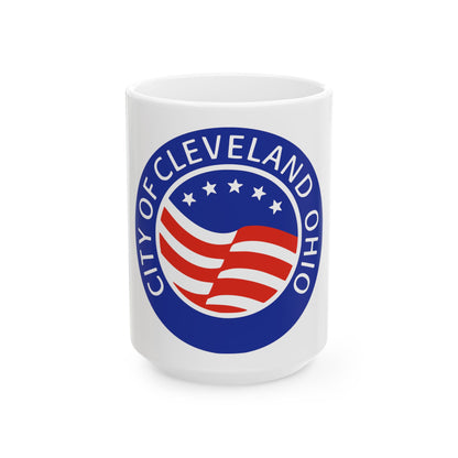 Seal of Cleveland Ohio - White Coffee Mug