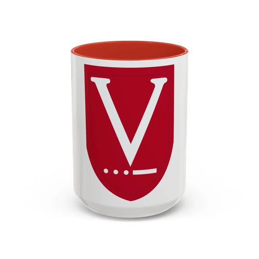 Victory Task Force (U.S. Army) Accent Coffee Mug-15oz-Red-Go Mug Yourself