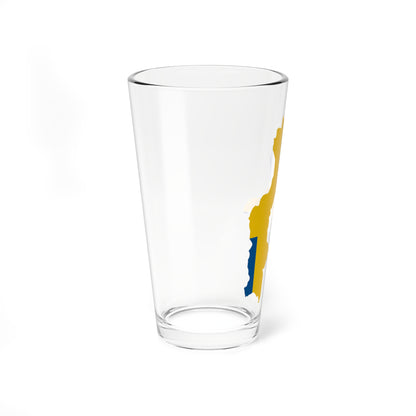 Flag-map of Sweden 1560 (Sweden) Pint Glass 16oz