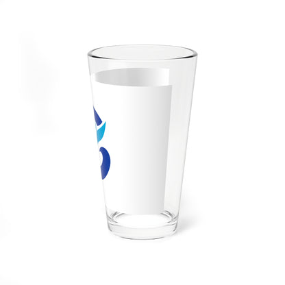 Flag of Nanao Ishikawa (Japan) Pint Glass 16oz