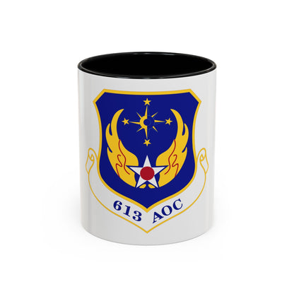 613 Air Operations Center PACAF (U.S. Air Force) Accent Coffee Mug