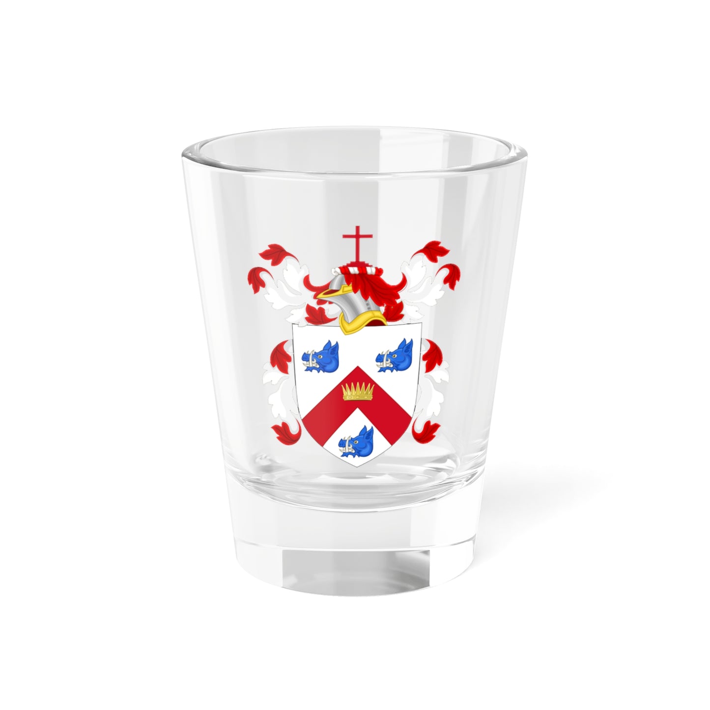 Coat of Arms of John Joseph Abercrombie (United States) (Coat of Arms) Shot Glass 1.5oz