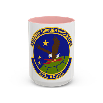 603d Air Communications Squadron (U.S. Air Force) Accent Coffee Mug