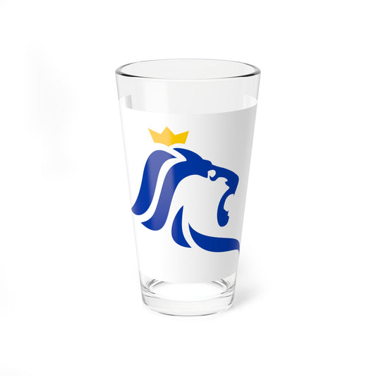Flag of Luxembourg city (Luxembourg) Pint Glass 16oz