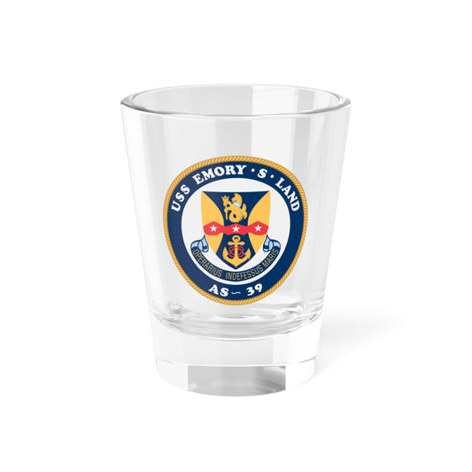 USS Emory S Land AS 39 (U.S. Navy) Shot Glass 1.5oz