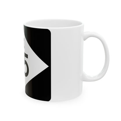 M-115 rectangle (Michigan) (Road Sign) White Coffee Mug