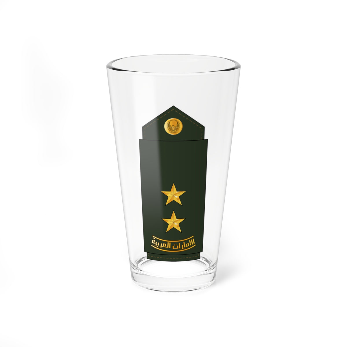 07 UAEA 1LT (United Arab Emirates) (Military Rank) Pint Glass 16oz