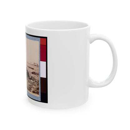 Dead Horse On Battlefield, Gettysburg, Pennsylvania (U.S. Civil War) White Coffee Mug