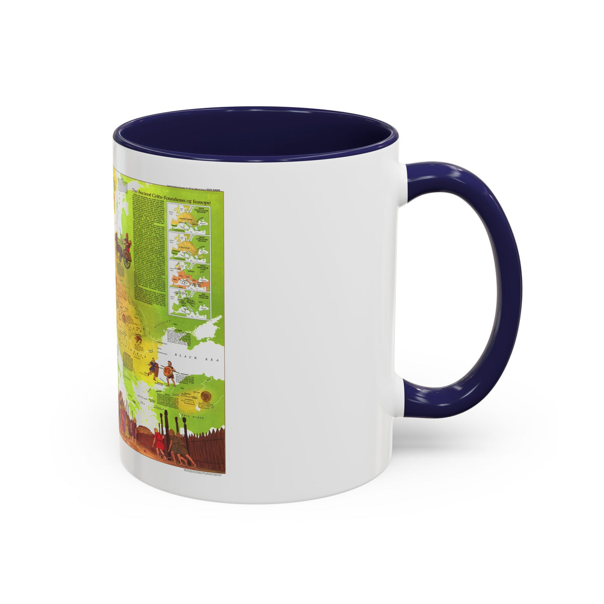 Europe - Celtic (1977) (Map) Accent Coffee Mug