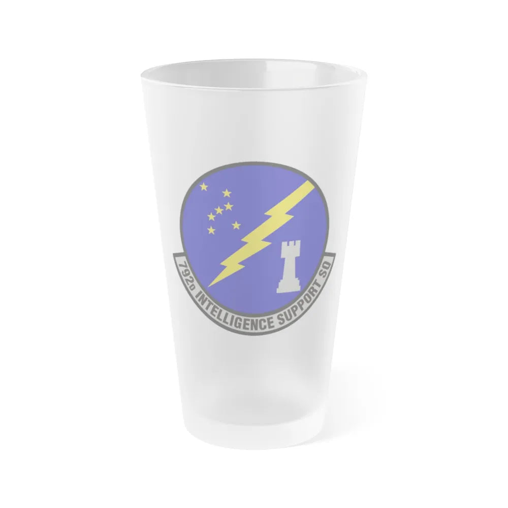 792d Intelligence Support Squadron (U.S. Air Force) Frosted Pint Glass 16oz-16oz-Frosted-Go Mug Yourself