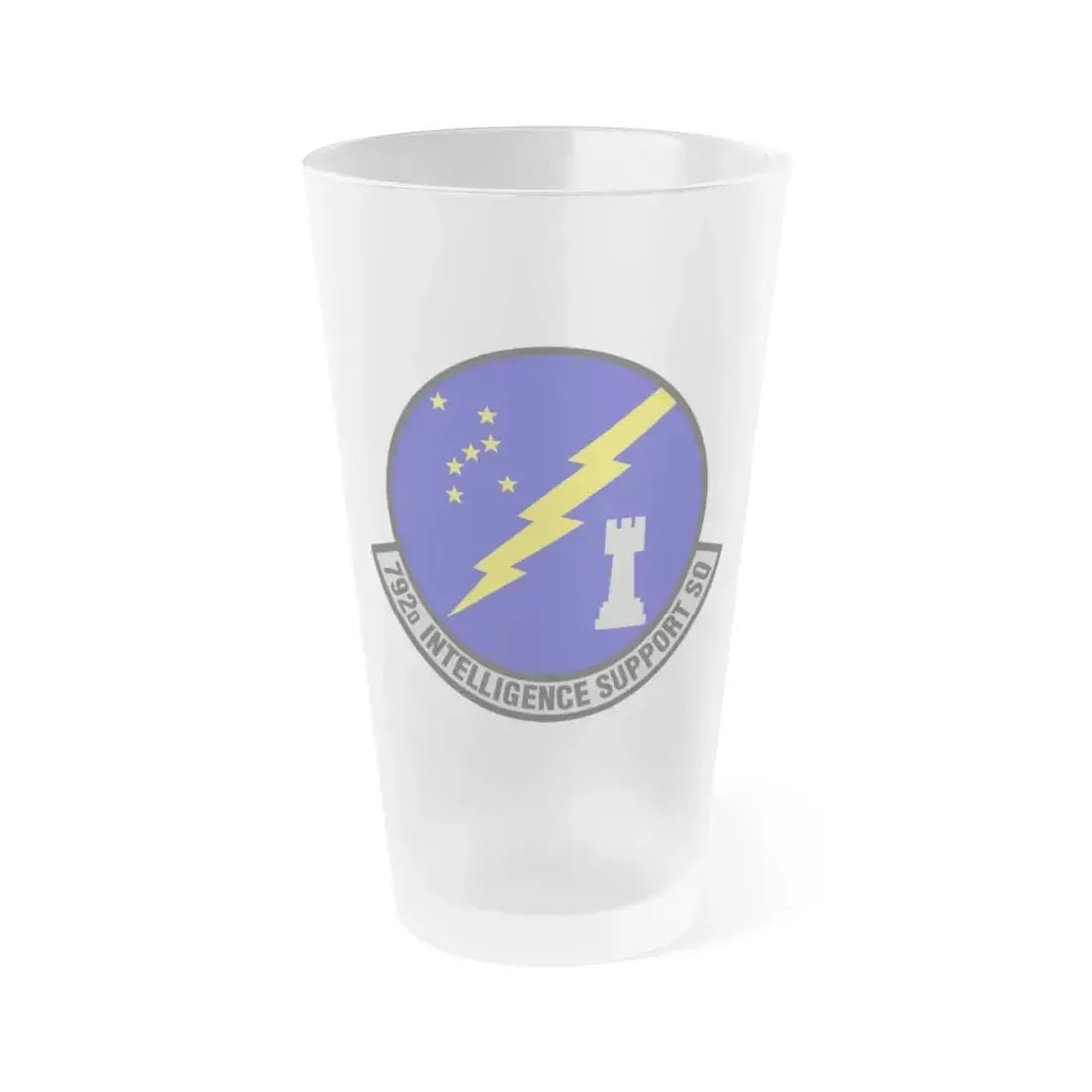 792d Intelligence Support Squadron (U.S. Air Force) Frosted Pint Glass 16oz 16oz Frosted - Go Mug Yourself