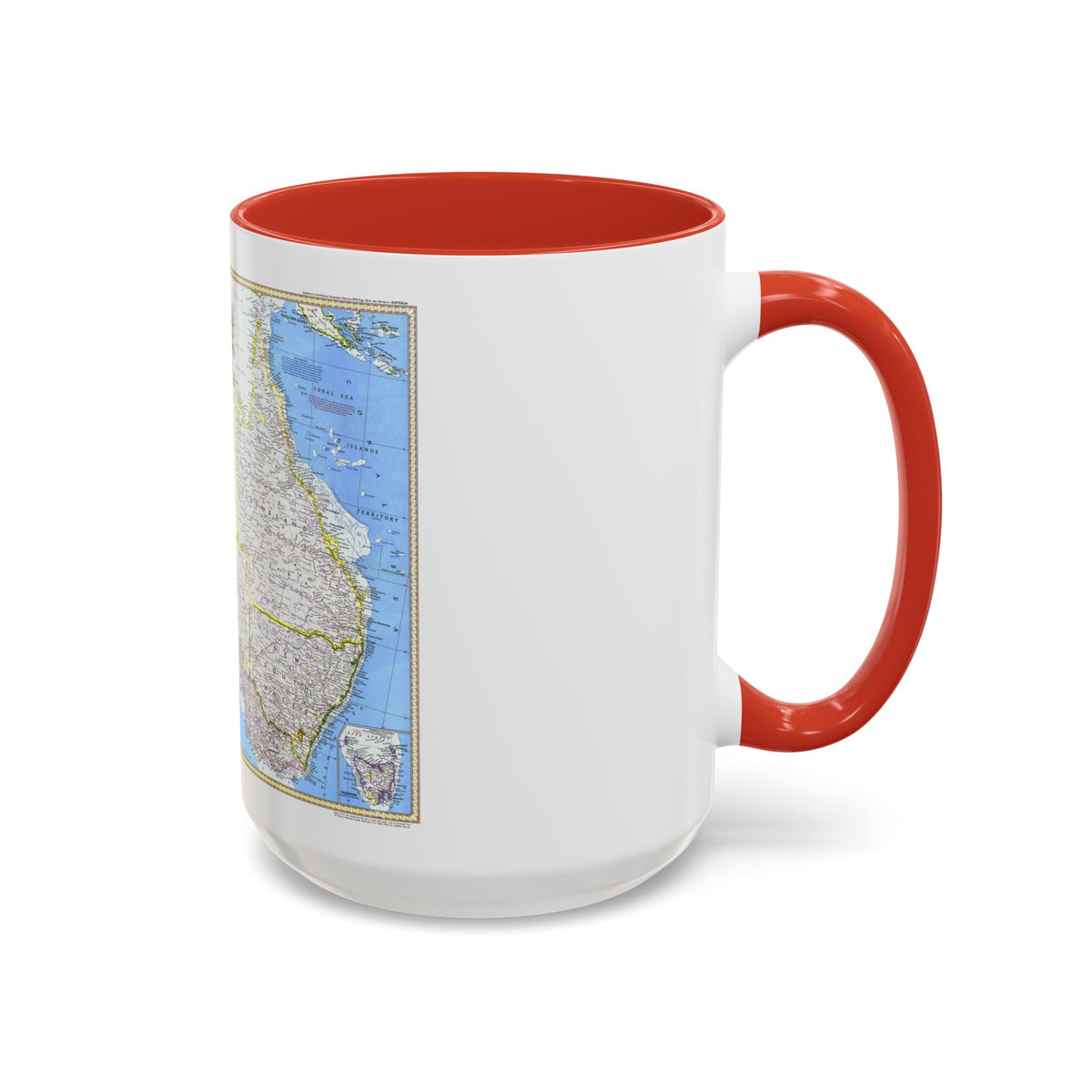 Australia (1979) (Map) Accent Coffee Mug