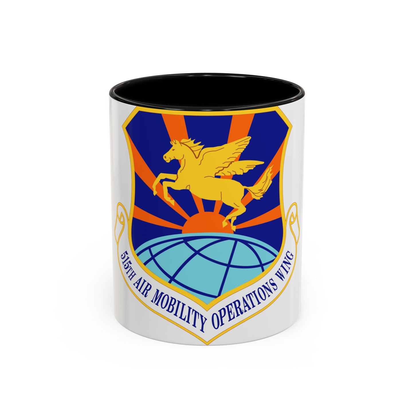 515 Air Mobility Operations Wing AMC (U.S. Air Force) Accent Coffee Mug