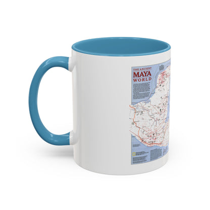 North America - The Ancient Maya World (1990) (Map) Accent Coffee Mug