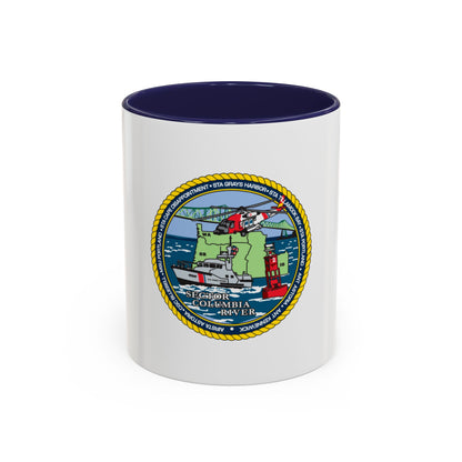 USCGS Columbia River (U.S. Coast Guard) Accent Coffee Mug