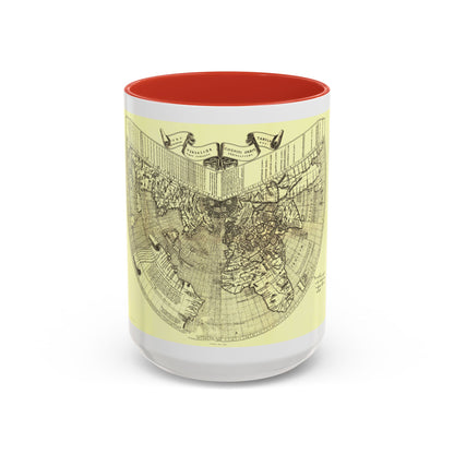 World Map - Ruysch (1508) (Map) Accent Coffee Mug