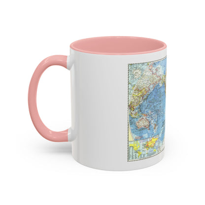 World Map (1960) (Map) Accent Coffee Mug
