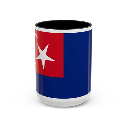 Flag of Johor Malaysia - Accent Coffee Mug-15oz-Black-Go Mug Yourself