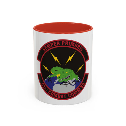 51 Combat Communications Squadron ACC (U.S. Air Force) Accent Coffee Mug