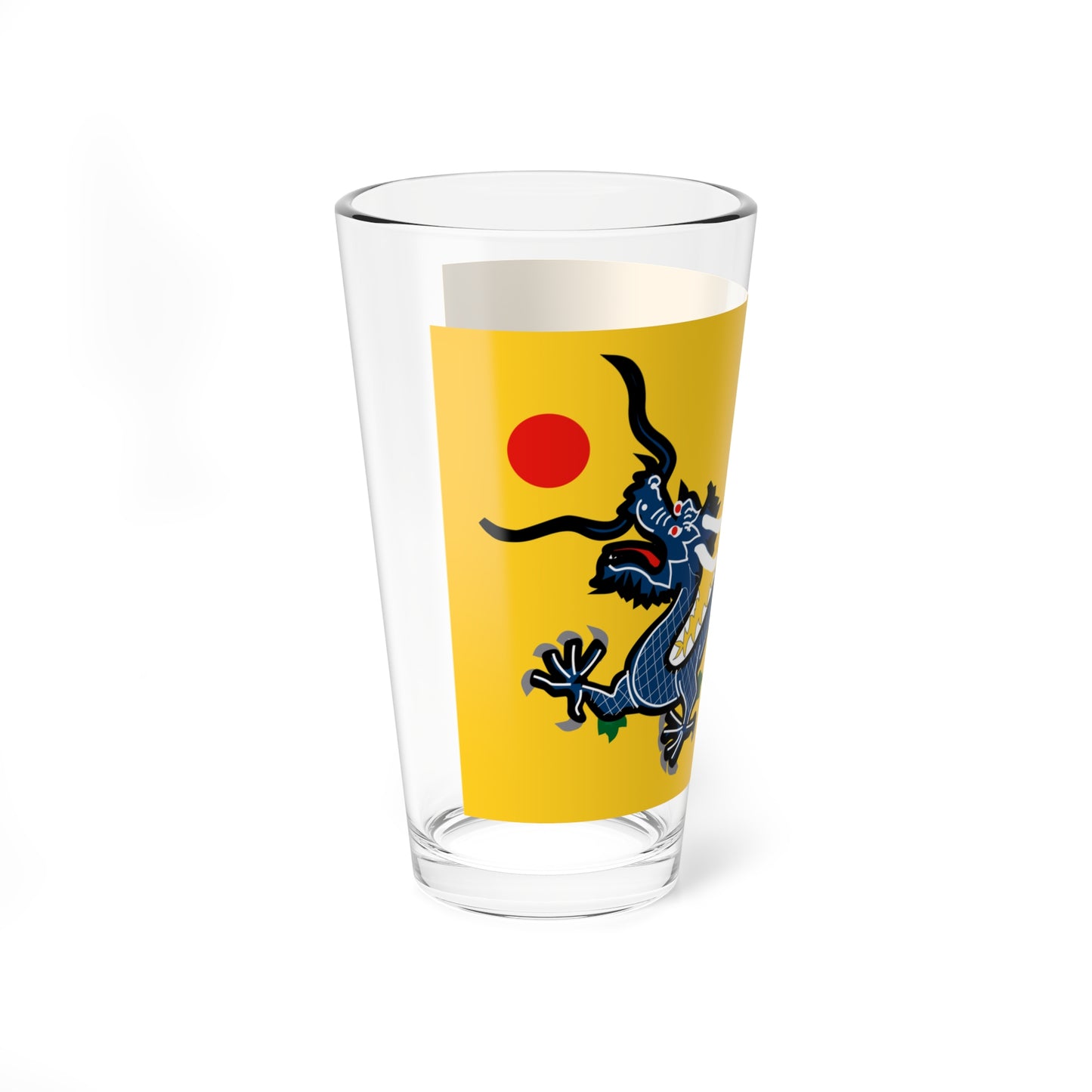 Flag of the Qing dynasty 1889-1912 (China) Pint Glass 16oz