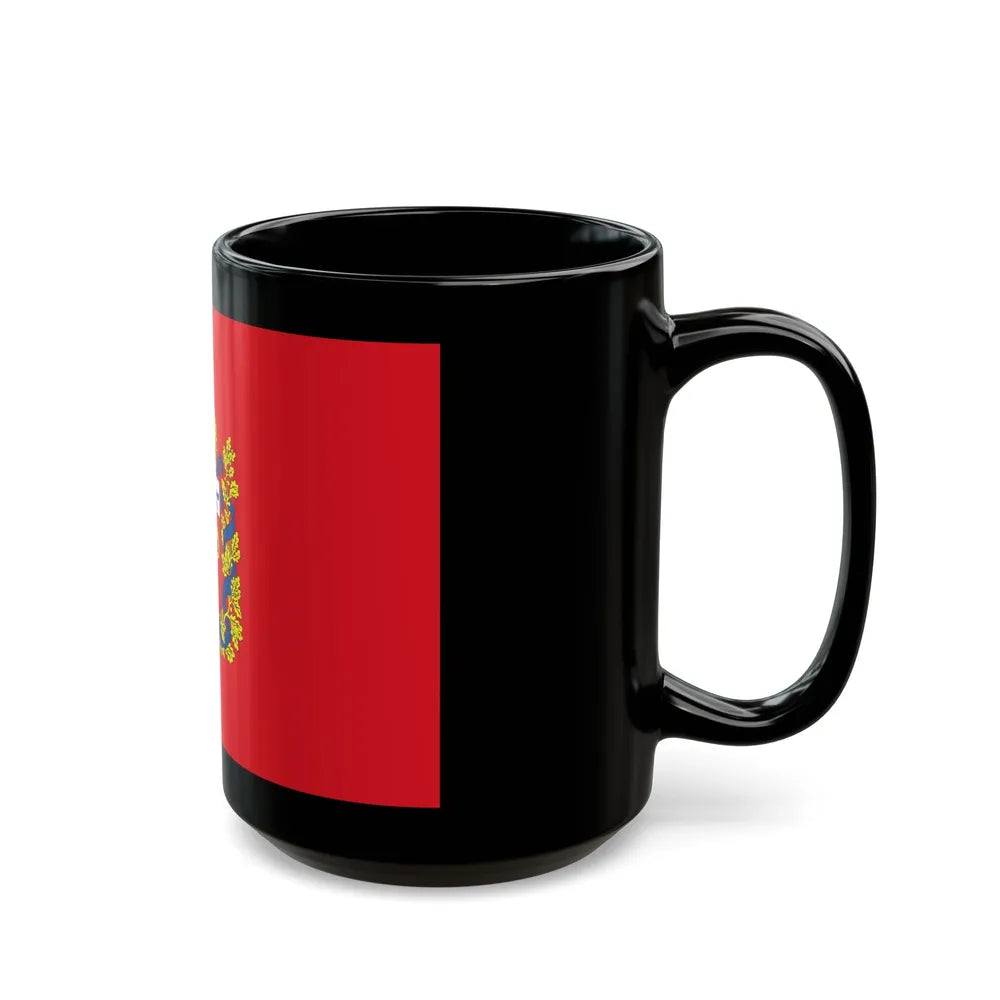 Flag of Orenburg Oblast Russia - Black Coffee Mug-Go Mug Yourself