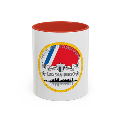 USCG ESD San Diego (U.S. Coast Guard) Accent Coffee Mug