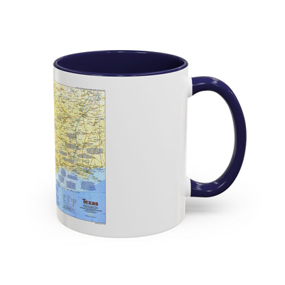 USA - Texas 1 (1986) (Map) Accent Coffee Mug