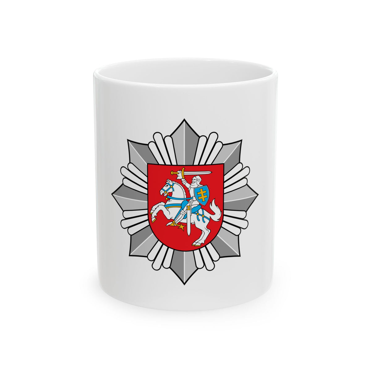 Logo of the Police of Lithuania - White Coffee Mug