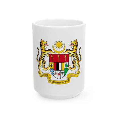 Coat of arms of Malaysia (1973-1982) - White Coffee Mug