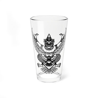 Thai government Garuda emblem Version 5 (Thailand) (Coat of Arms) Pint Glass 16oz