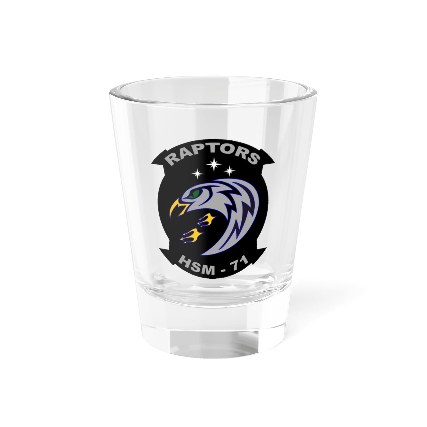 HSM 71 Raptors (U.S. Navy) Shot Glass 1.5oz