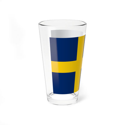 Flag of Sweden pre-1906 3-2 (Estonia) Pint Glass 16oz