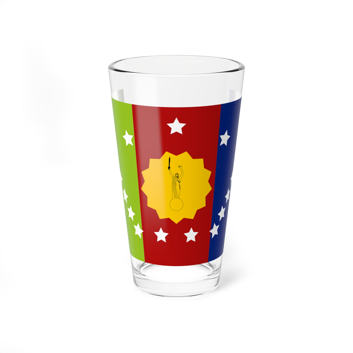 Propuesta de bandera para el Estado Monagas 41 (Venezuela) Pint Glass 16oz