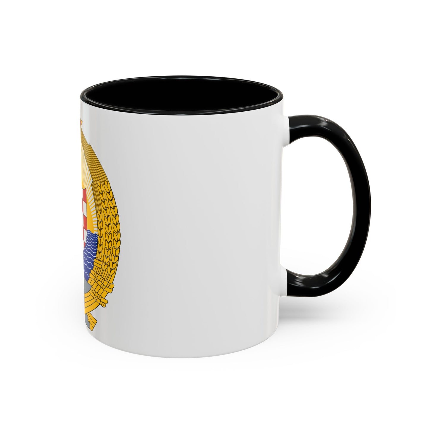 Coat of Arms of the Socialist Republic of Croatia - Accent Coffee Mug