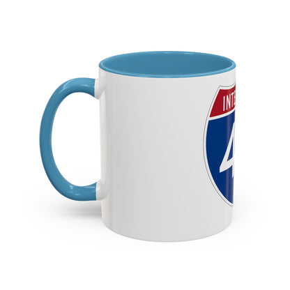 Interstate 40 (U.S. Highways) Accent Coffee Mug