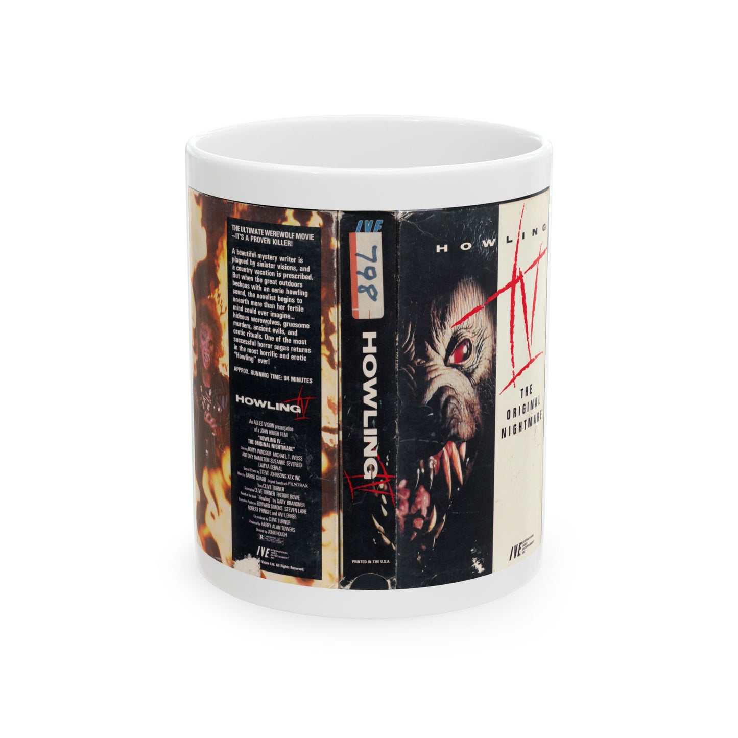 HOWLING IV THE ORIGINAL NIGHTMARE (VHS COVER) - White Coffee Mug