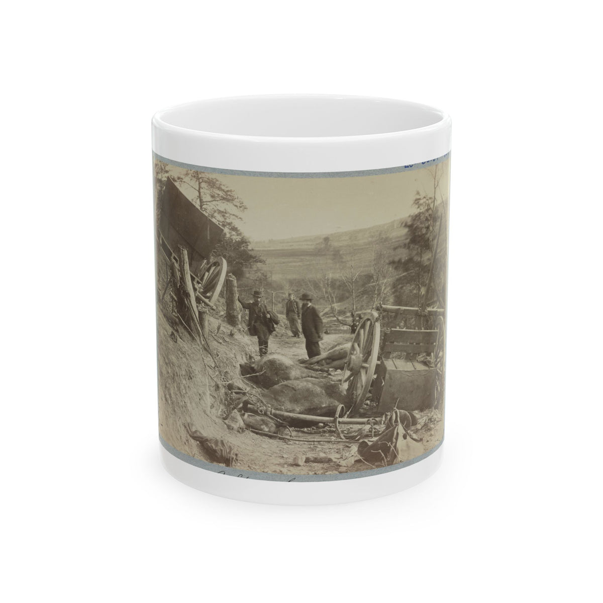 A Shattered Caisson, Fredericksburg, Va. (U.S. Civil War) White Coffee Mug