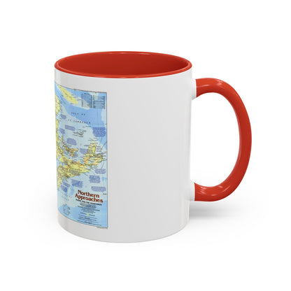USA - Northern Approaches 1 (1985) (Map) Accent Coffee Mug