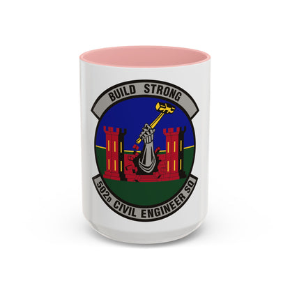 502d Civil Engineer Squadron (U.S. Air Force) Accent Coffee Mug