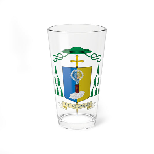 Escudo de Carmelo Borobia Isasa (Spain) (Coat of Arms) Pint Glass 16oz
