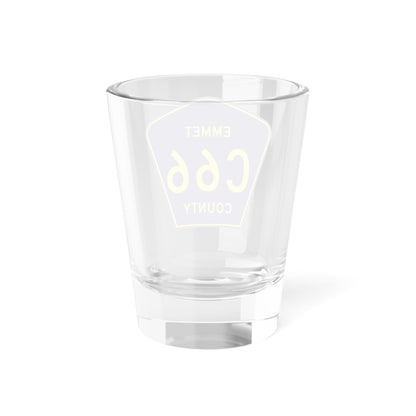 Emmet County C-66 (Michigan) (Road Sign) Shot Glass 1.5oz