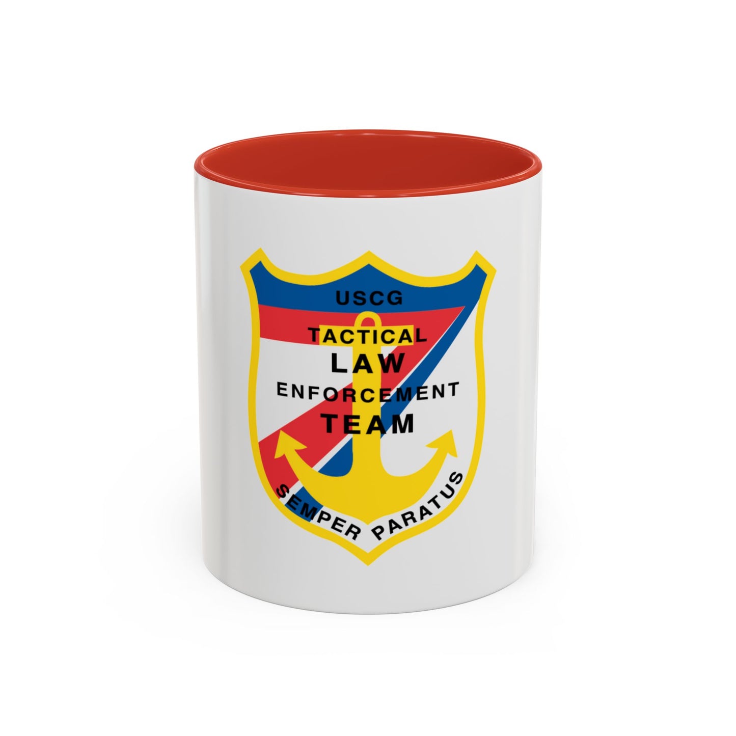 USCG Tactical Law Enforcement Team District 7 (U.S. Coast Guard) Accent Coffee Mug