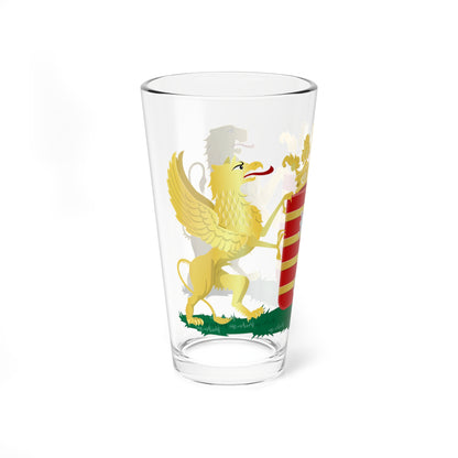 Lessines wapen (Belgium) (Coat of Arms) Pint Glass 16oz