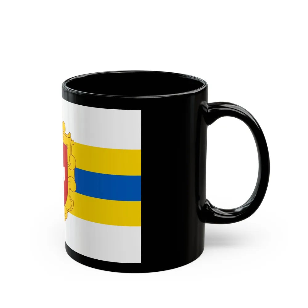 Flag of Rivne Oblast Ukraine - Black Coffee Mug-Go Mug Yourself