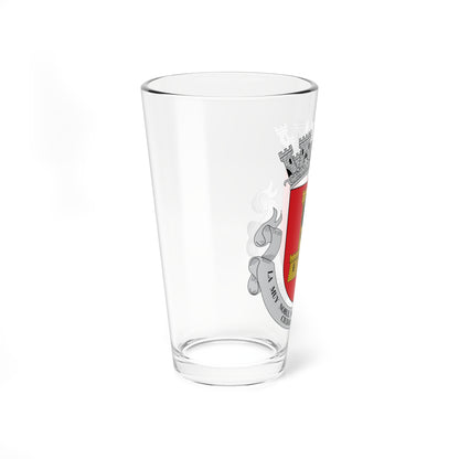 Escudo de Olivenza corona mural (Spain) (Coat of Arms) Pint Glass 16oz